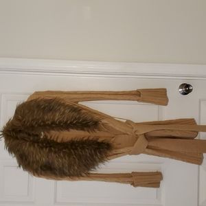 37"long. Worn maybe 5 times. Brown, Tan, Black.
